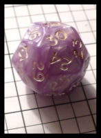 Dice : Dice - 30D - Chessex Purple Swirl with Gold Numerals - FA collection buy Dec 2010